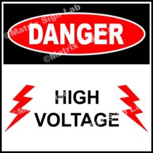 High Voltage Sign - MSL17182