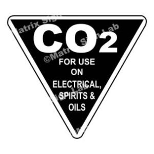 Co2 - For Use On Electrical, Spirits And Oils Sign