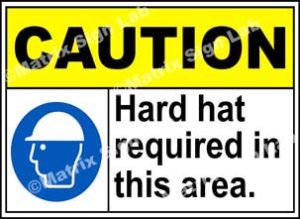 Hard Hat Required In This Area Sign - MSL19047