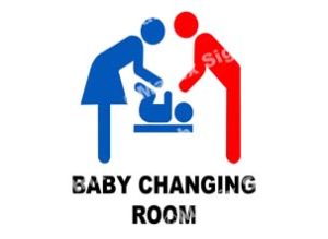 Baby Changing Room Sign
