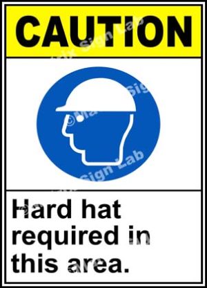 Hard Hat Required In This Area Sign - MSL19160