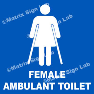 Female Ambulant Toilet Sign