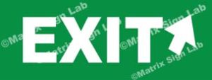 Exit Right Side Sign