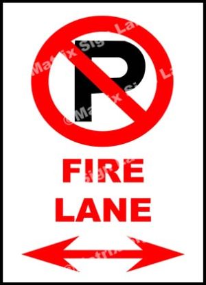 Fire Lane Sign