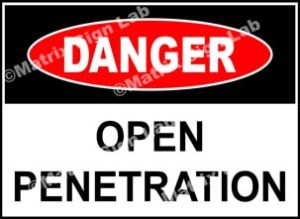 Open Penetration Sign